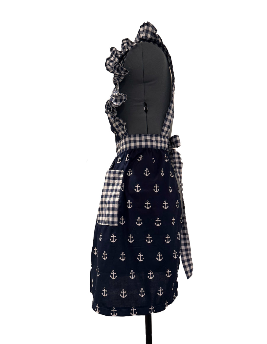 Classic Apron (Anchor & Checker)