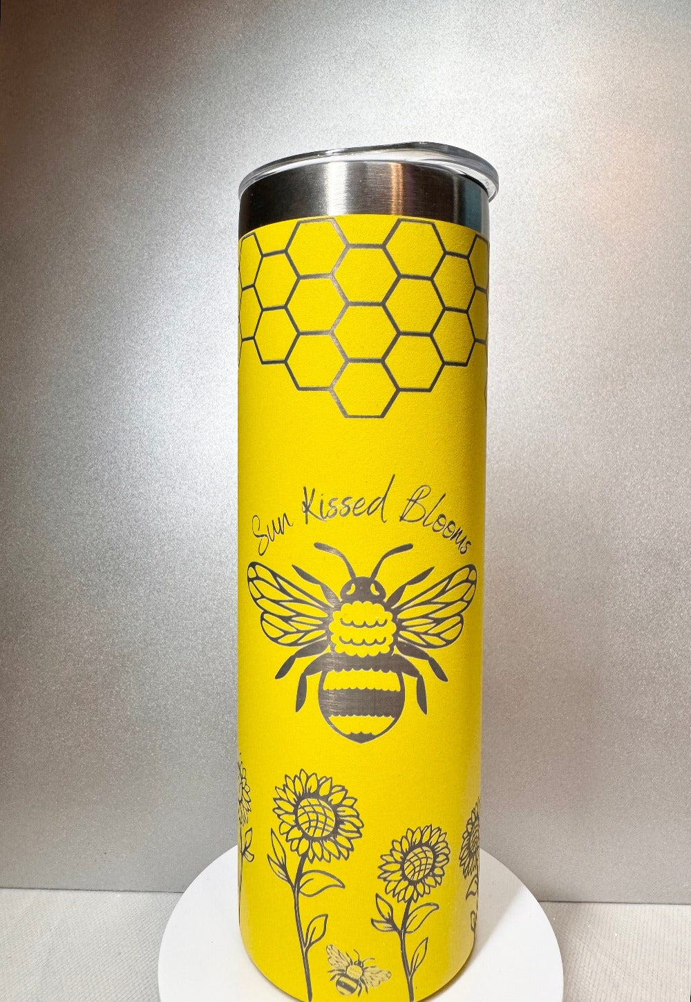 Laser Engraved Tumbler 20 oz (Yellow, Pink, Lavender )