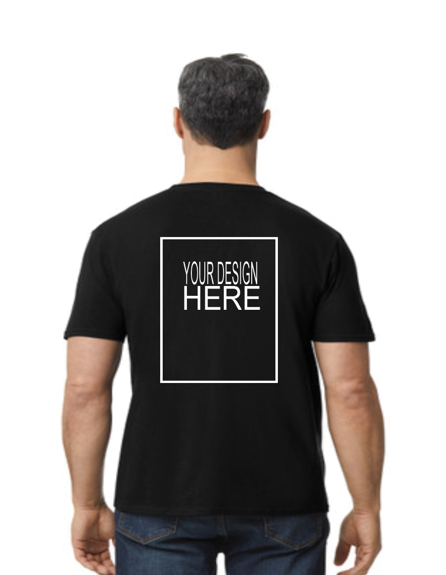 Customized Crewneck With Back Center Logo Extended Sizes