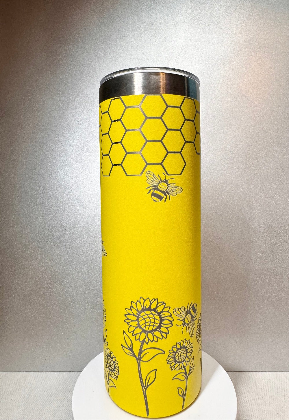 Laser Engraved Tumbler 20 oz (Yellow, Pink, Lavender )