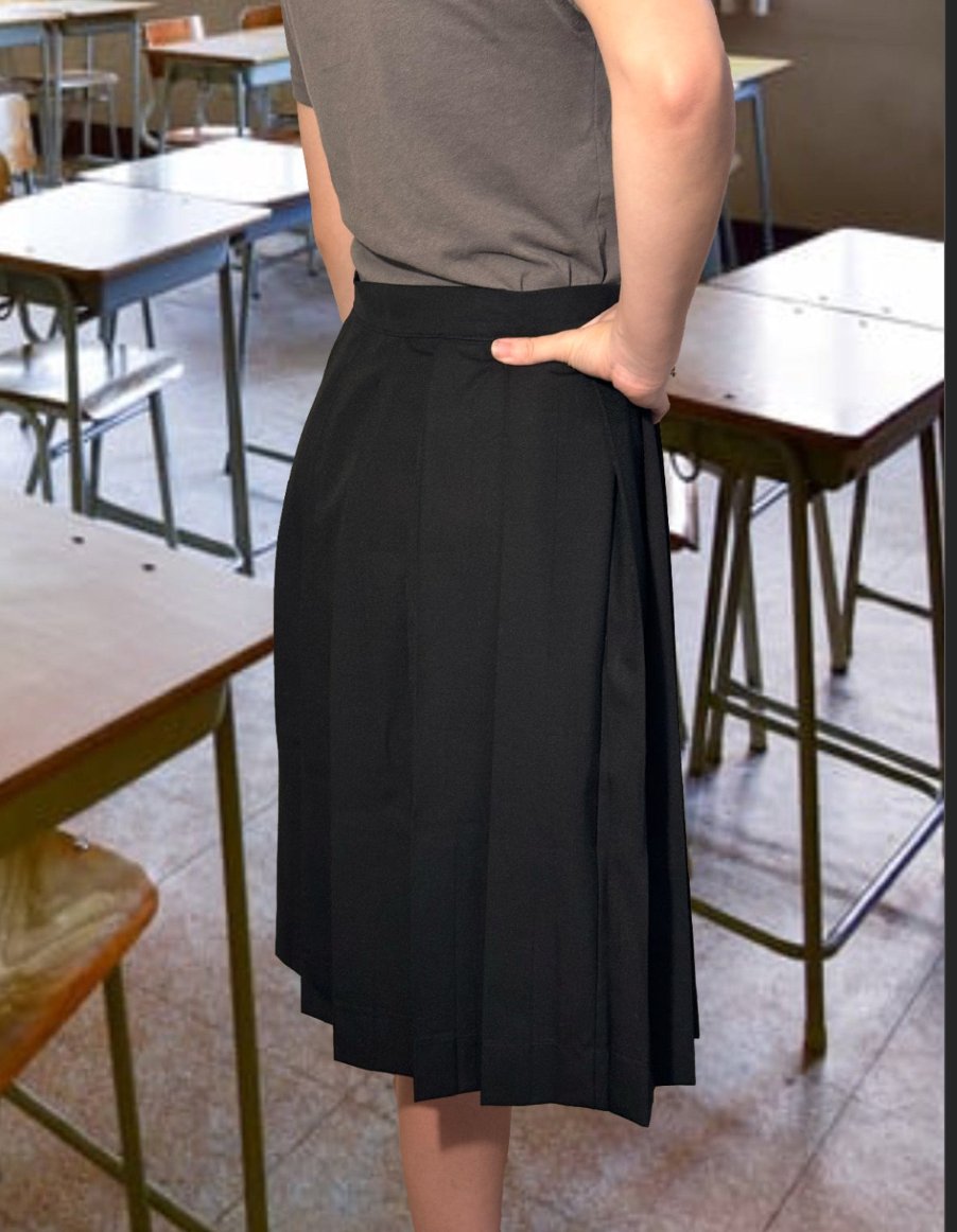 Pleated Skirt (Knife Pleats)