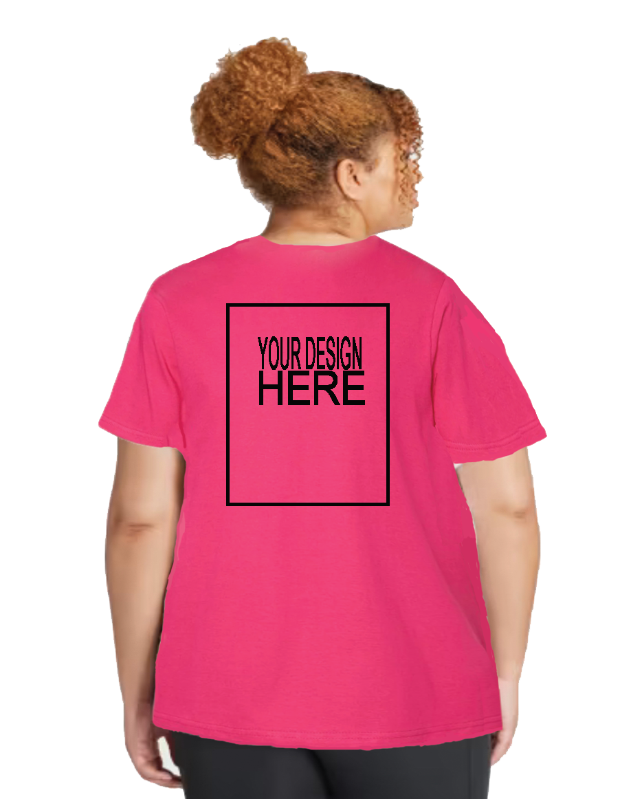 Customized Crewneck With Back Center Logo Extended Sizes
