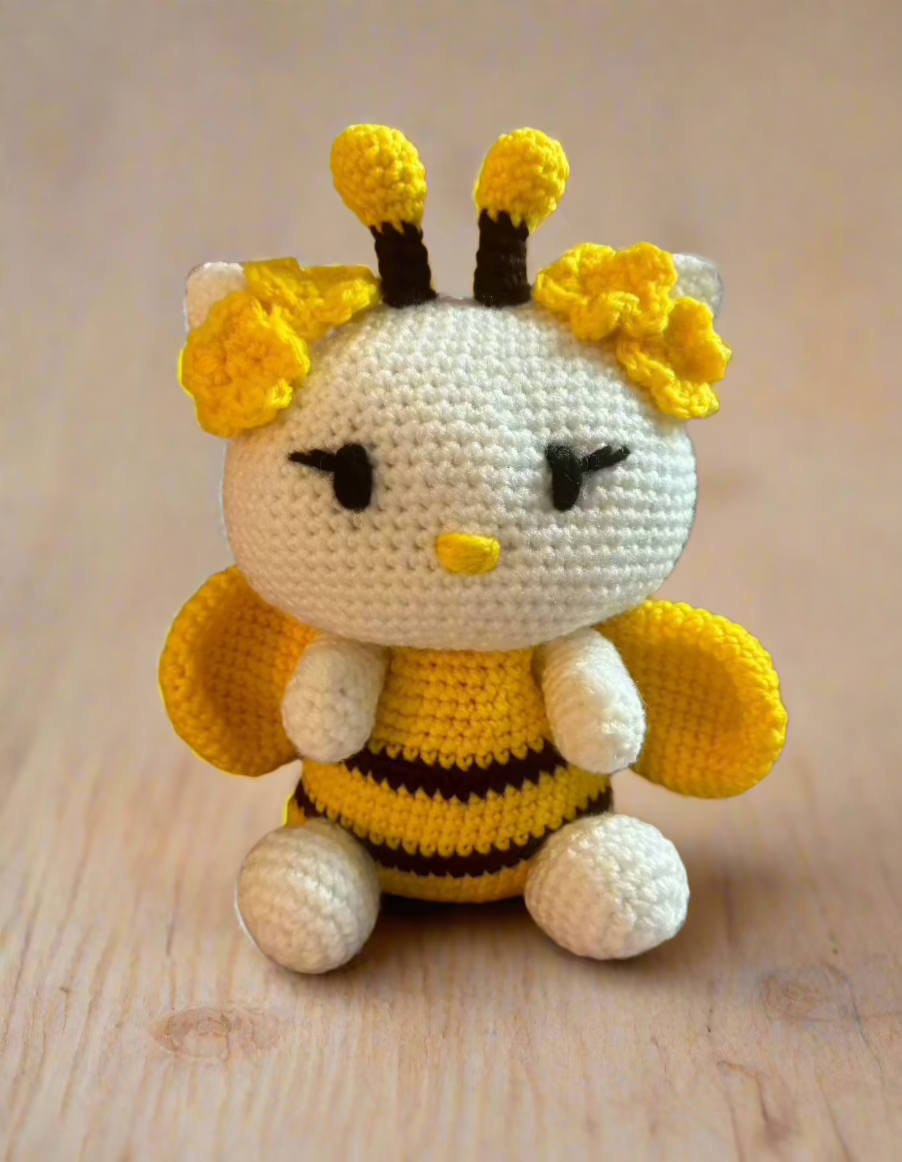 Crocheted Cutie Spring Kitty