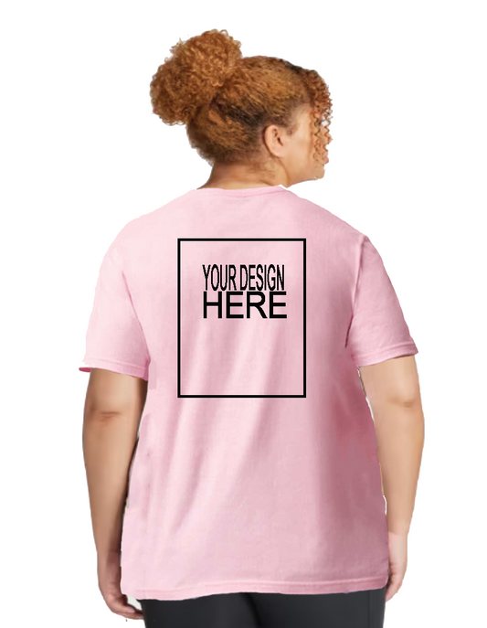 Customized Crewneck With Back Center Logo Extended Sizes