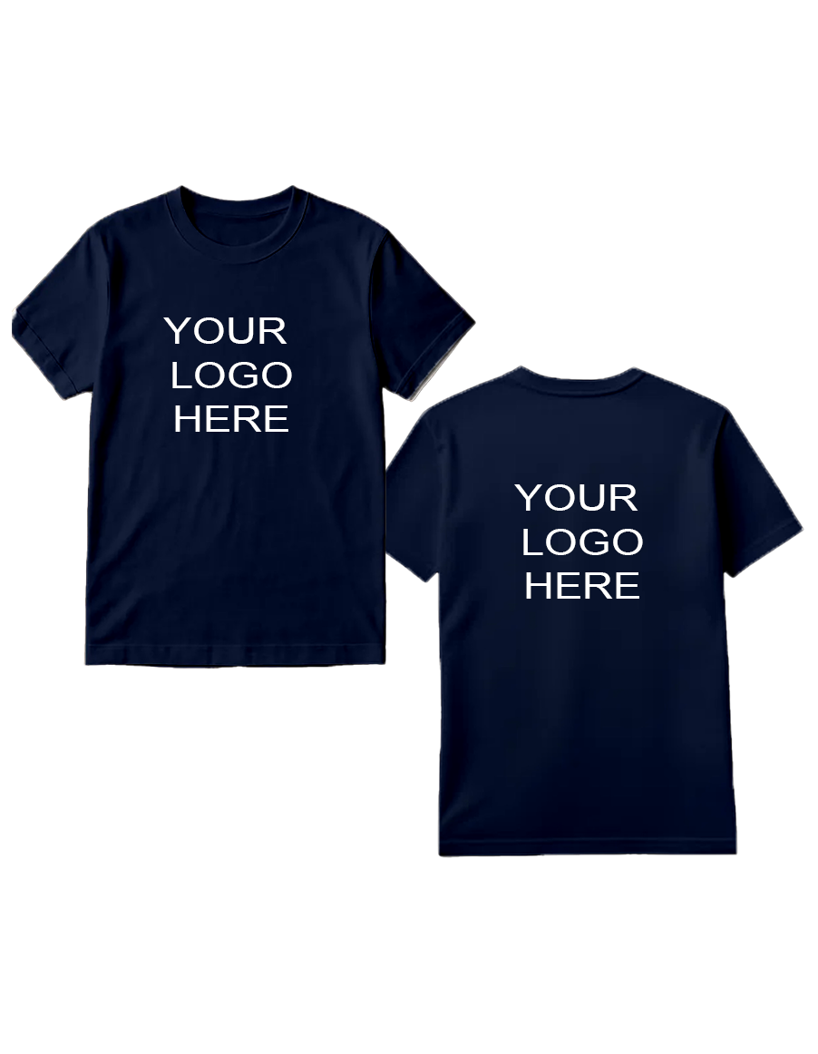 Gildan Crewneck with Front and Back Center Logo