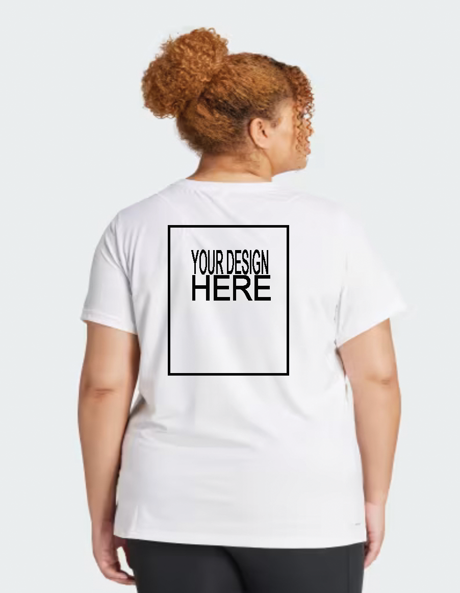 Customized Crewneck With Back Center Logo Extended Sizes