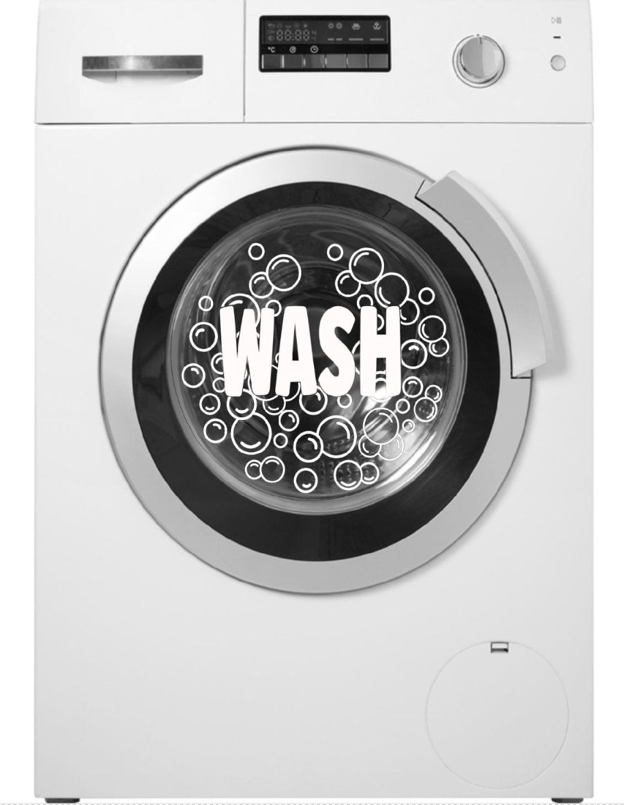 Washing Machine Window Decal 12x12